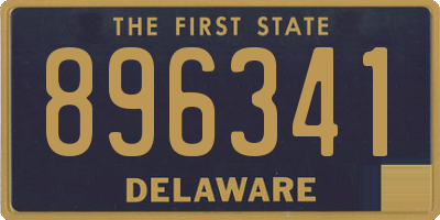 DE license plate 896341
