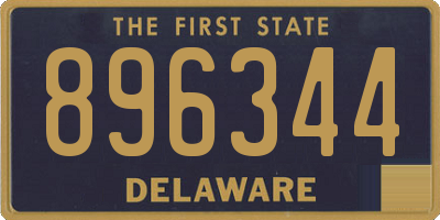 DE license plate 896344