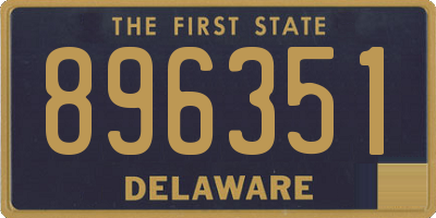 DE license plate 896351