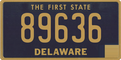 DE license plate 89636