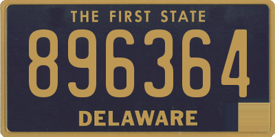 DE license plate 896364