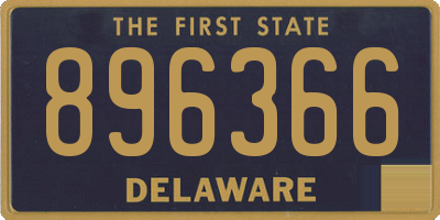 DE license plate 896366