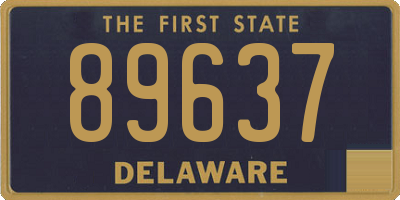 DE license plate 89637