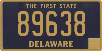 DE license plate 89638