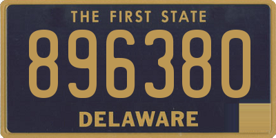 DE license plate 896380