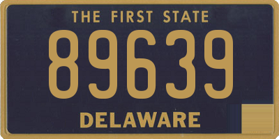 DE license plate 89639