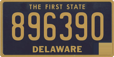 DE license plate 896390