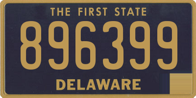 DE license plate 896399