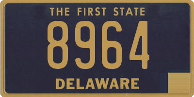 DE license plate 8964