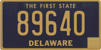 DE license plate 89640