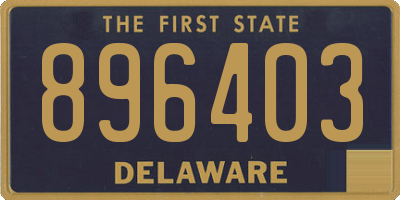 DE license plate 896403