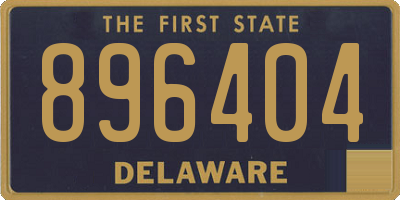 DE license plate 896404