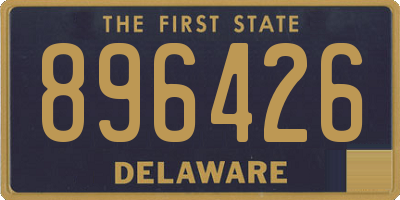 DE license plate 896426