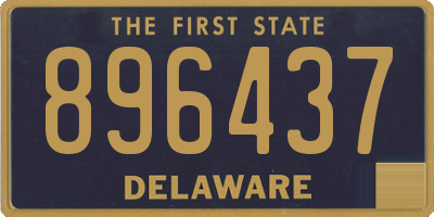 DE license plate 896437