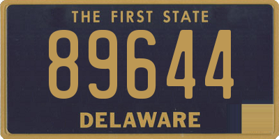 DE license plate 89644