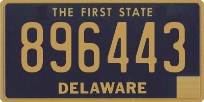 DE license plate 896443