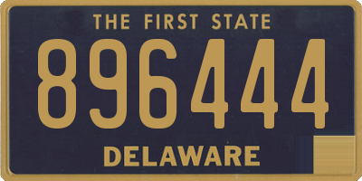 DE license plate 896444