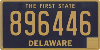DE license plate 896446
