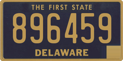 DE license plate 896459
