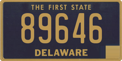 DE license plate 89646