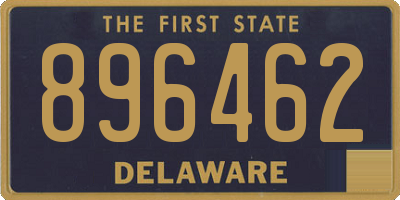 DE license plate 896462