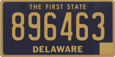 DE license plate 896463