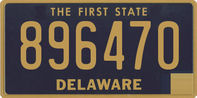 DE license plate 896470