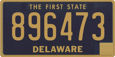 DE license plate 896473