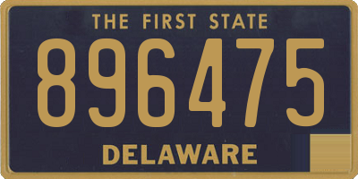 DE license plate 896475