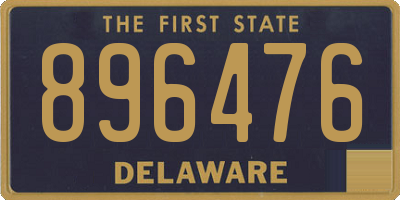 DE license plate 896476