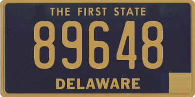 DE license plate 89648