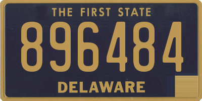 DE license plate 896484