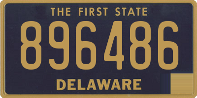 DE license plate 896486