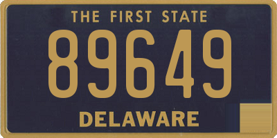 DE license plate 89649