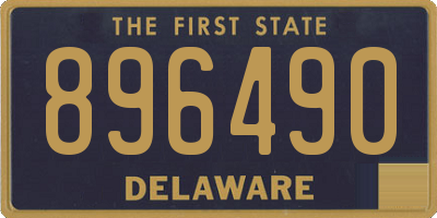 DE license plate 896490