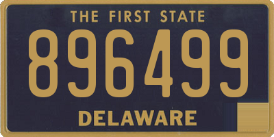 DE license plate 896499