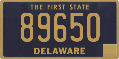 DE license plate 89650