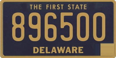 DE license plate 896500