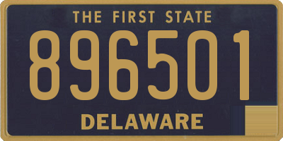 DE license plate 896501