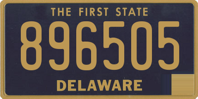 DE license plate 896505