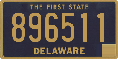 DE license plate 896511