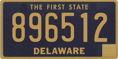 DE license plate 896512