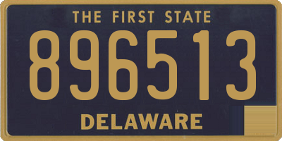 DE license plate 896513