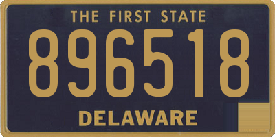 DE license plate 896518