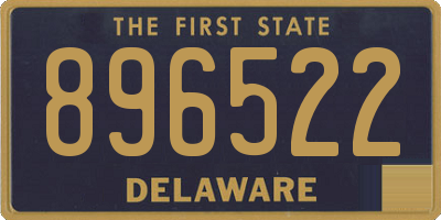 DE license plate 896522