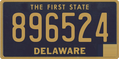 DE license plate 896524