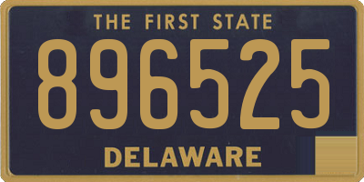 DE license plate 896525