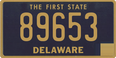 DE license plate 89653