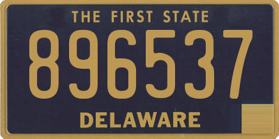 DE license plate 896537