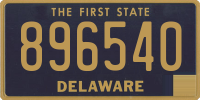 DE license plate 896540
